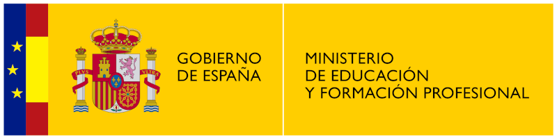 Logotipo de Ministerio de Educación y formación profesional.